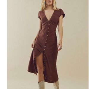 Free People New In Town MIDI Dress